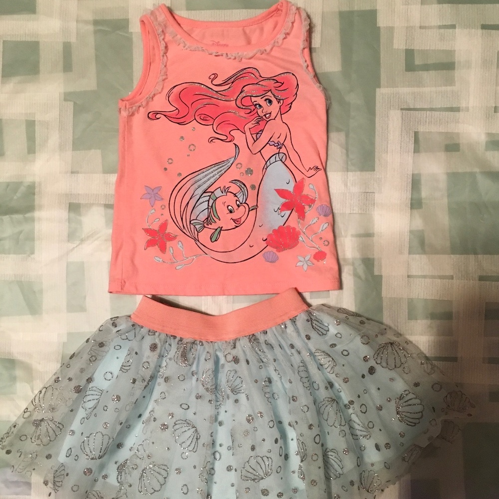 Disney Princess Ariel 2 pieces set. Size 3T.